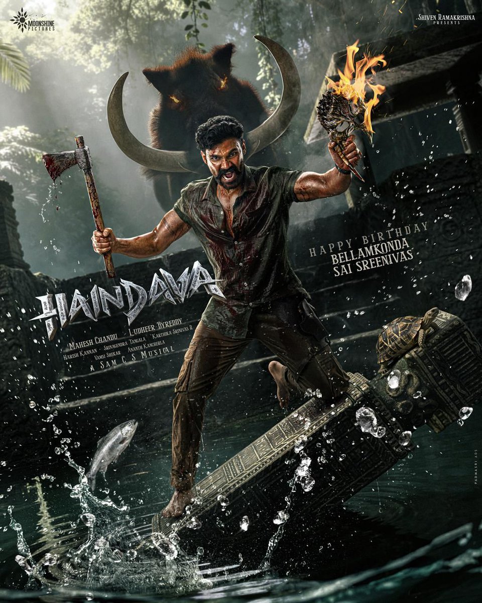 RadhaVasamsetty's tweet photo. In his quest for truth, he never stands alone.
The Dashavataras rise with him ❤️🔥
🔥 Powerful reveal of #HAINDAVA is here! 💥
A magnificent force is ready to storm theatres 🔥
#HBDBellamkondaSaiSreenivas
@BSaiSreenivas
#radhavasamsetty #radhareviews https://t.co/w2sRr1ZbW9