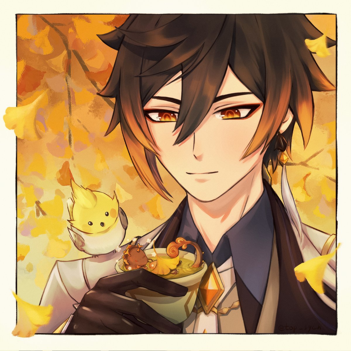 遅くなりましたが、お誕生日おめでとうございます☺️🧡
#鍾離生誕祭2025 #GenshinImpact #zhongli