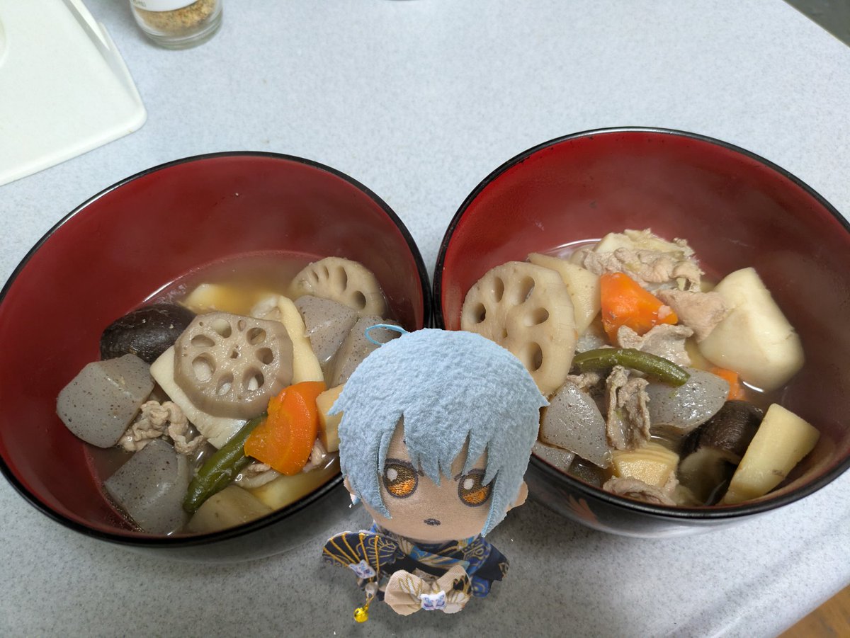 お雑煮作った！ #まほやく_ぬい