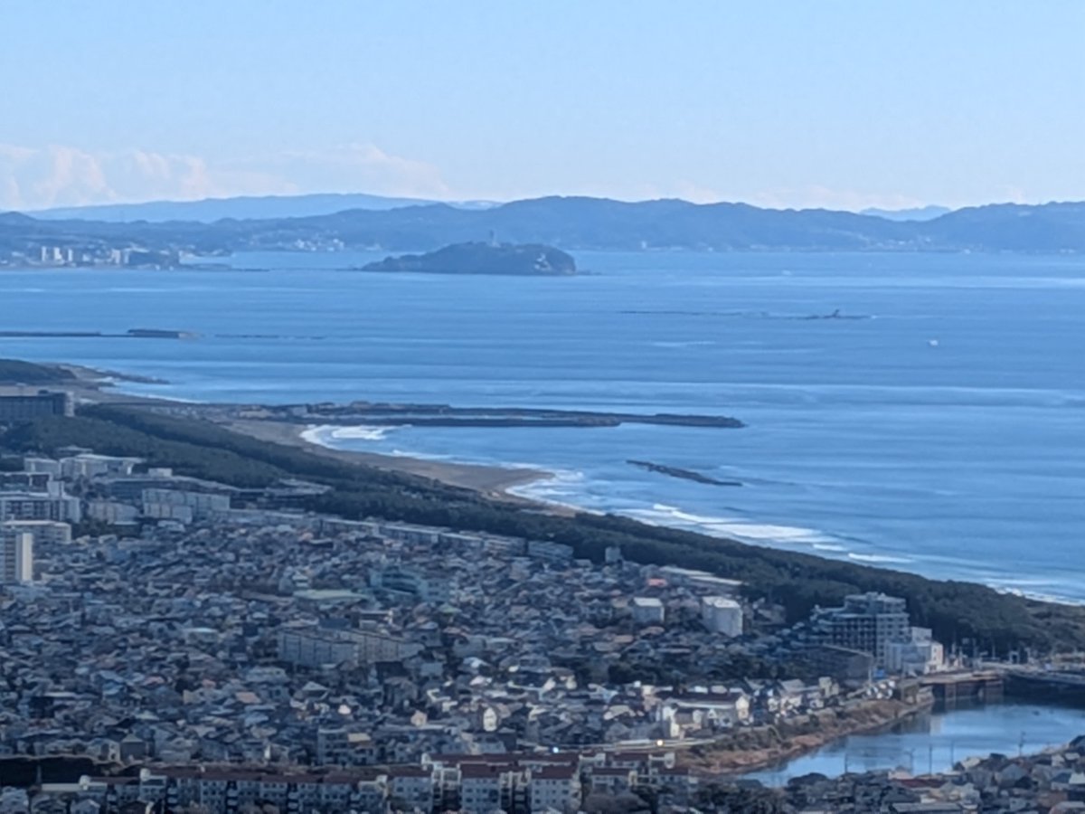 湘南平からの湘南海岸
