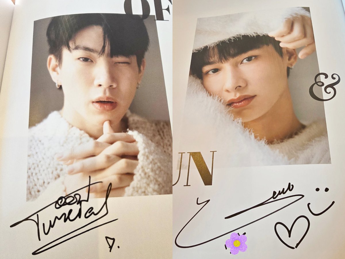 去年のサイン会の時のOffGunだ💚✨制服可愛いかったなぁ。 Gunちゃんに