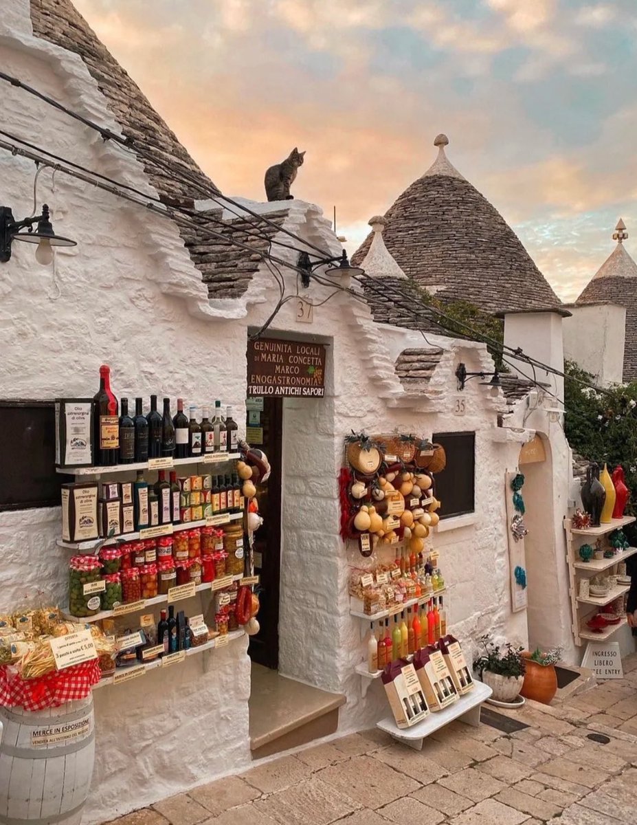 flight_chan's tweet image. 【予算35万円】（3泊4日）

アルベロベッロ　in イタリア🇮🇹

人口は1万人強の小さな街だけど、世界的に有名な建物がある。1996年に世界文化遺産に登録され、イタリアの「楽園の町」として知られてるんだそう…♡