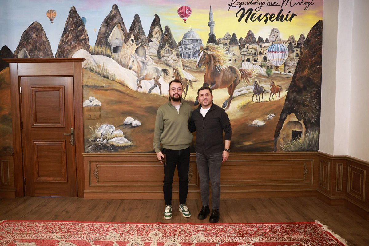 Nevşehir Valimiz Sn. Ali Fidan Bey ve Nevşehir Belediye Başkanımız Sn. Rasim Arı Bey ile bir araya geldik... Kendilerine teşekkür ederim.
