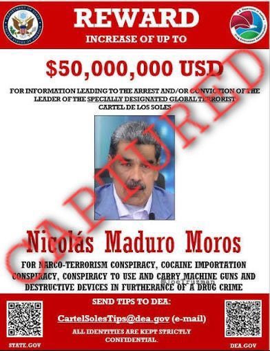 JuanaMariaRod's tweet image. Te llego la hora Maduro, ahora a pagar por todos los delitos. 

Gloria a Dios , Venezuela líbre!! 🇻🇪🎉

#Venezuela #EstadosUnidos #NicolasMaduro