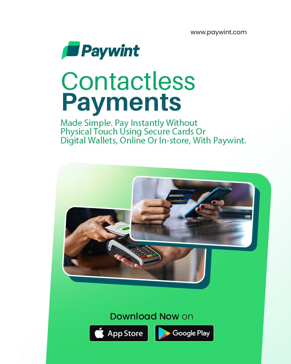 Pay smarter, faster, and safer with contactless payment. Accept secure payments instantly using cards or digital wallets. Online or in-store, all without physical touch.

paywint.com/contactless-pa…

#ContactlessPaywint #DigitalPayments #Paywint