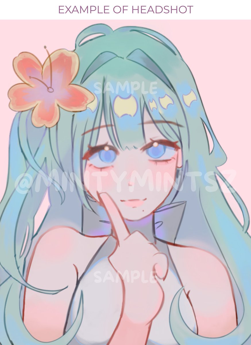 mintymintszz's tweet image. doing art commissions!!

• pays in royale high diamonds
• prices can range from 45k~65k
• currently only headshots!!

dm me for infos! =^^=

example of the headshot: