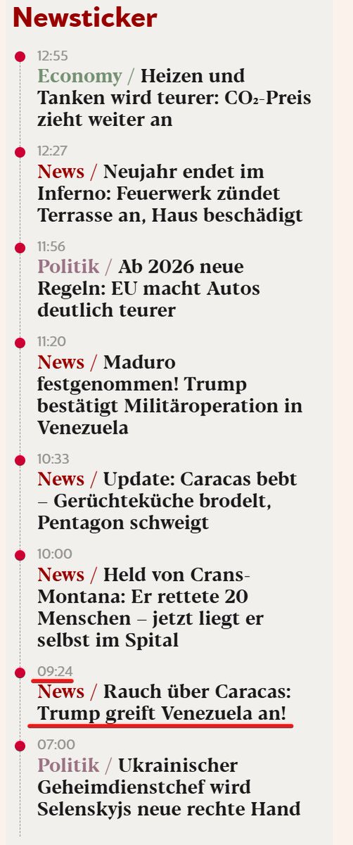 Stunden nach den sogenannten Mainstream Medien, bemerkt auch die exxpress Redaktion, dass Trump Venezuela angegriffen hat.