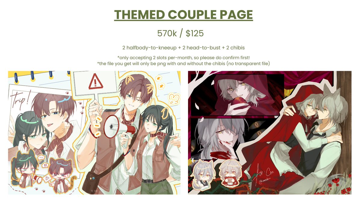 RTs are appreciated!  
Commission open for both local and intl!  

Carrd: rokacomms.carrd.co 
Vgen: vgen.co/amedoriii  

Please read the ToS before applying. Thank you 🐸 #VGenComm #commissionopen #commission #artidn #opencommission