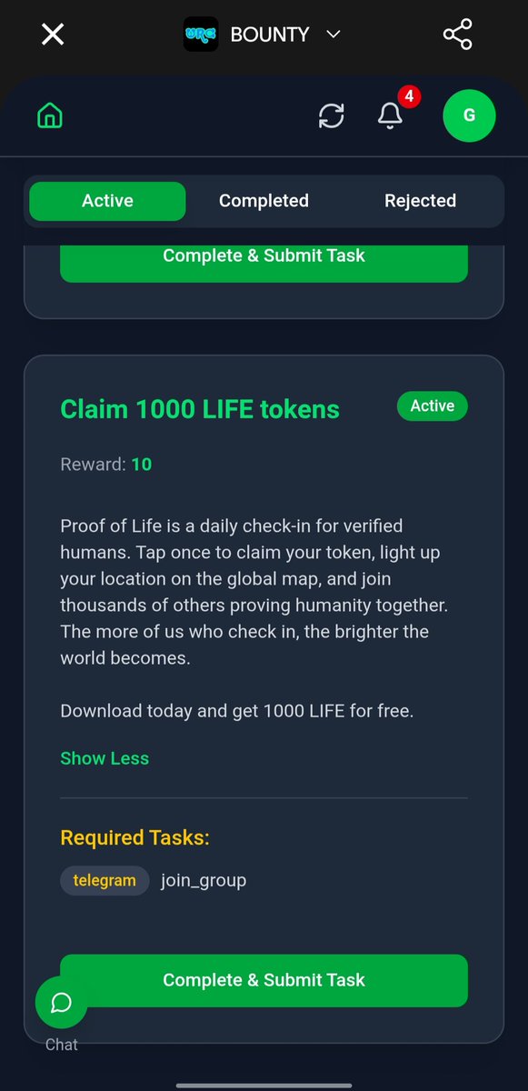 Active campaign from "Proof of life"🔥

Mini app on <a href="/useworldapp/">World App</a> 
<a href="/world_chain_/">World Chain</a> <a href="/worldcoin/">World</a> 

#Worldapp #ProofOfLife #WRC #WR_Bounty
