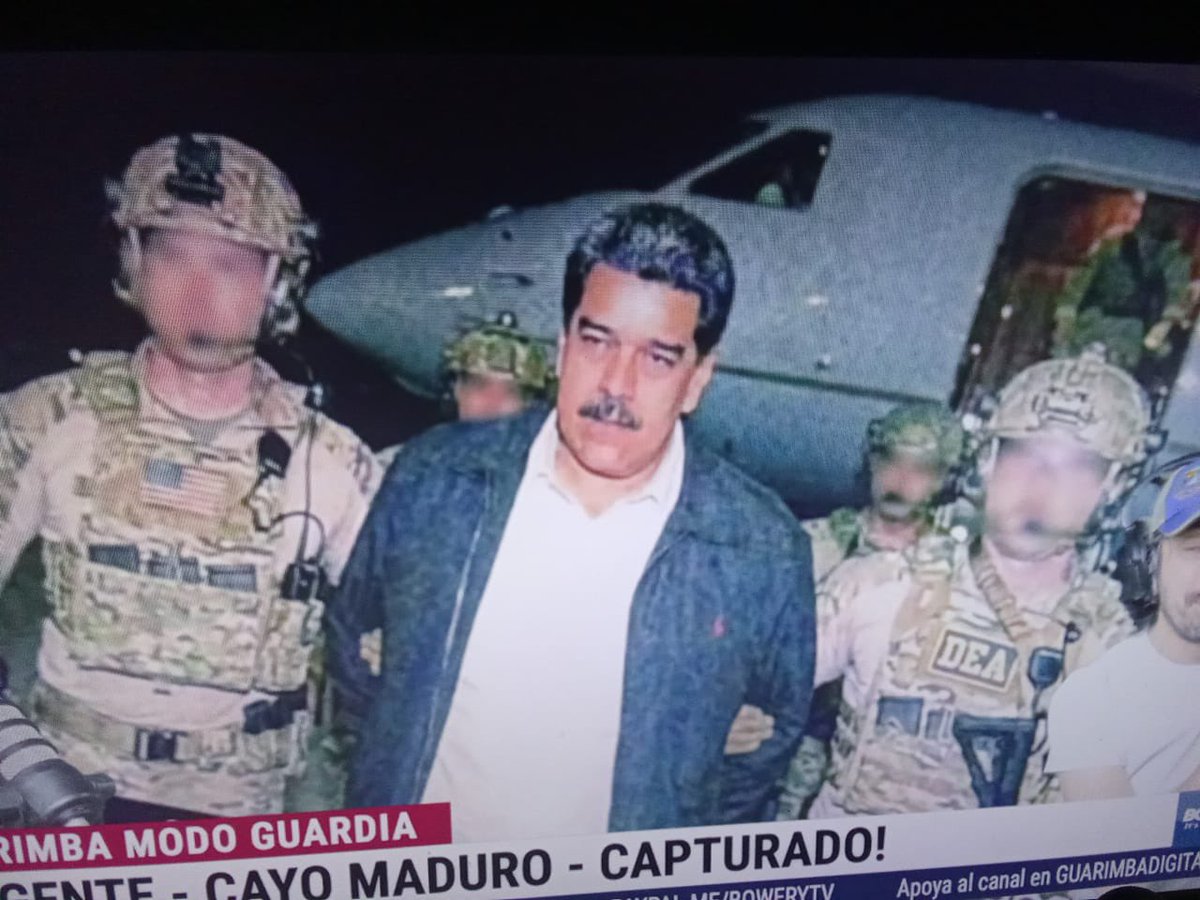 mayorcete's tweet photo. ¿Cómo que han CAPTURADO a MADURO?
¡Qué clase de FANTASÍA es esta por dios!

Espero que esto signifique una Venezuela libre por fin. Y venga. Ahora como un dominó: Zapatero y Sánchez los siguientes por favor. https://t.co/UXACfQ0hXu