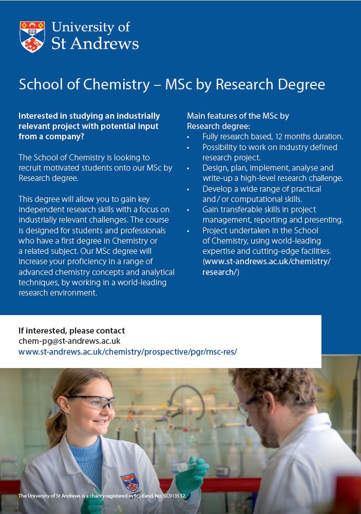 St Andrews School of Chemistry tweet media