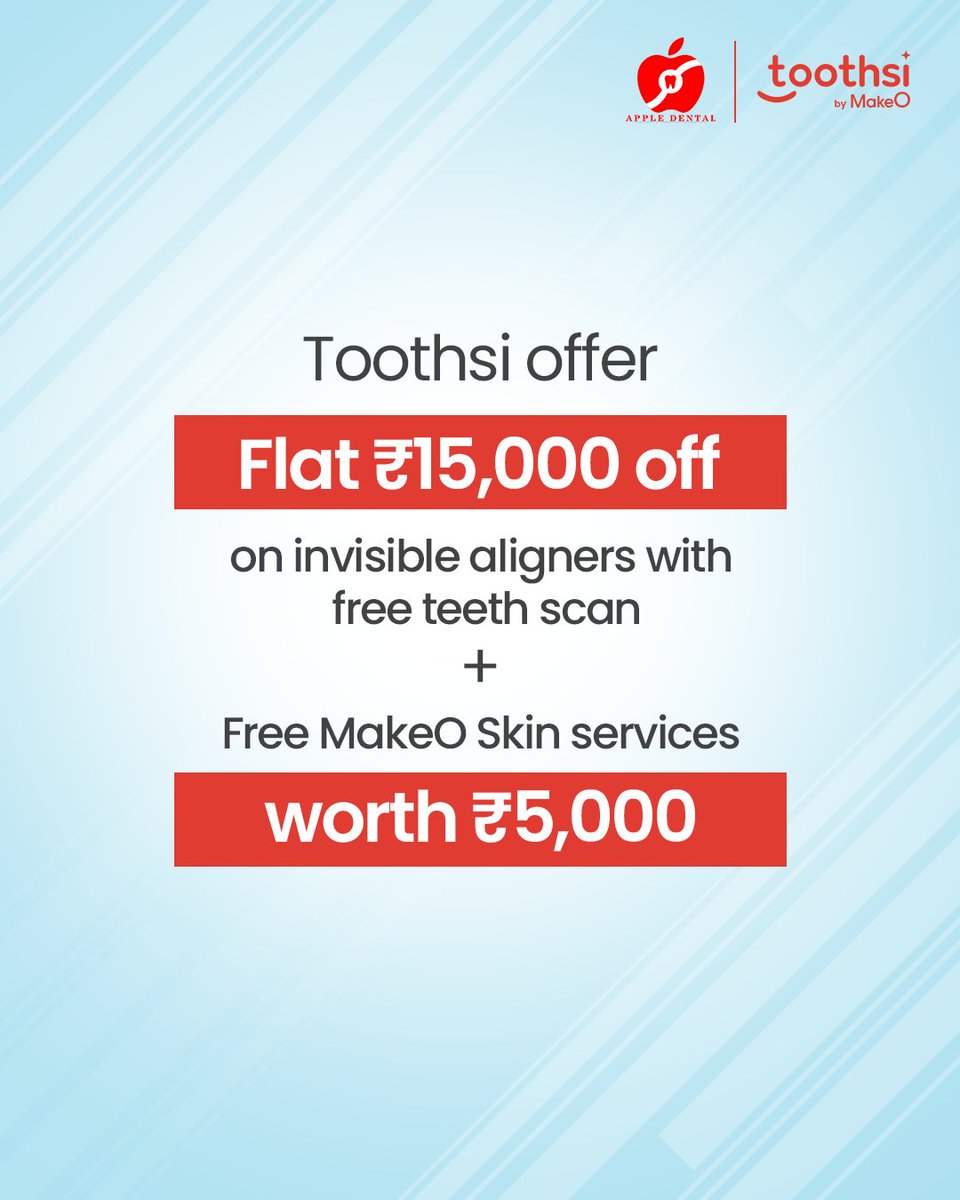 toothsialigners's tweet image. New clinic.
New smiles.
Unmissable launch offers💪

HSR, come in, feel cared for and leave with a smile that says it all✨

#Toothsi #ECLaunch #ExcitingOffers #SmileMakeOver #InvisibleAligners #Smile