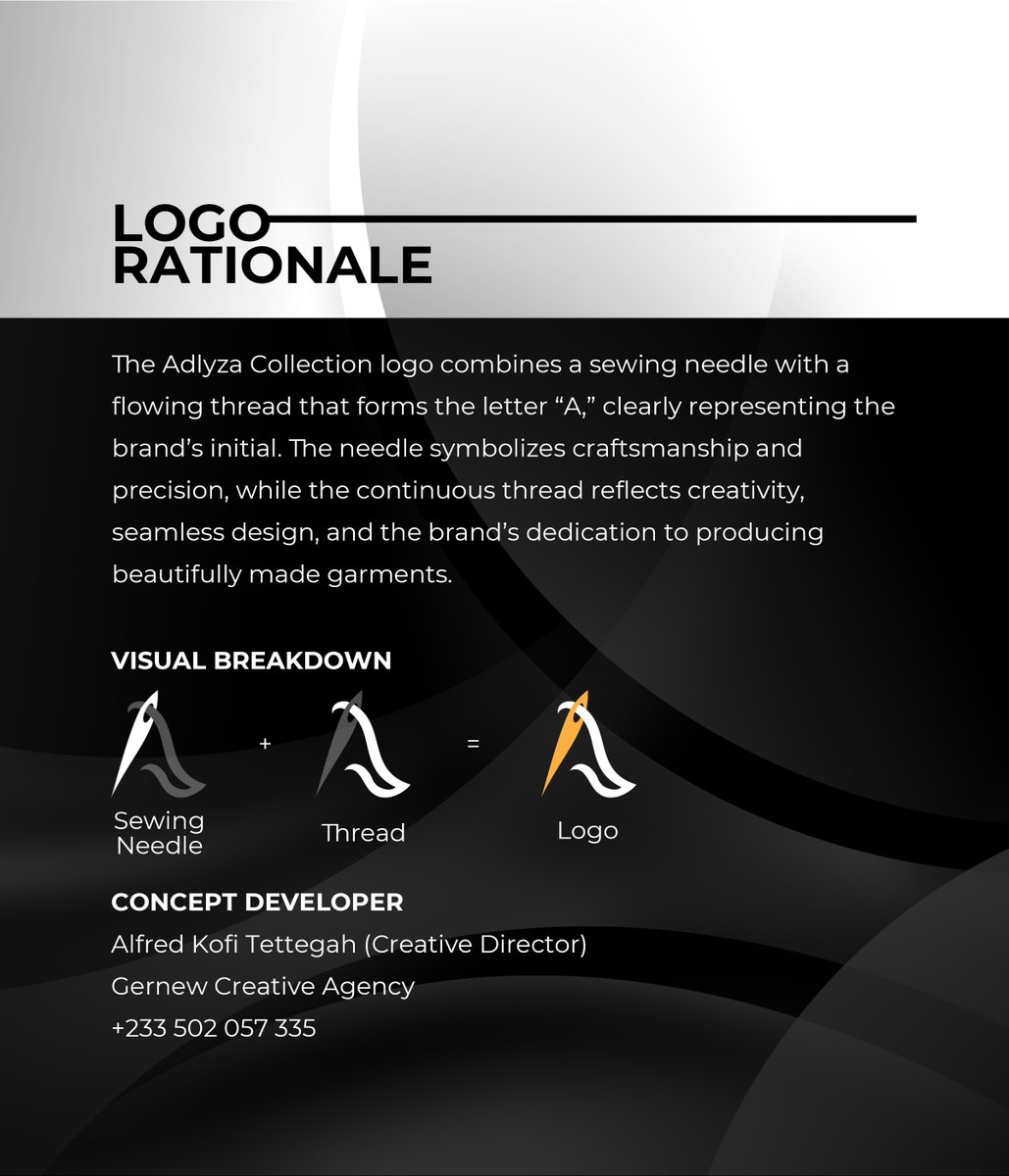 itsgernew's tweet photo. Adlyza Collection brand identity design done clean and classy ✨
Your brand deserves this glow-up 😌

Choose Gernew for your next design project
Graphic designer in Kumasi
#brandidentitydesign #fashionbrand #graphicdesigner #fashiondesigner https://t.co/KuecwTXTj7