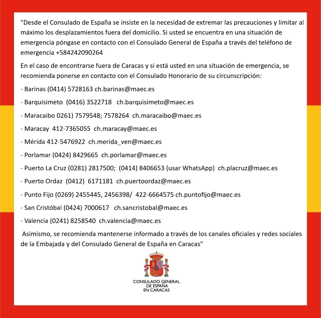 Consulado General de España en Caracas (@consespcaracas) on Twitter photo 