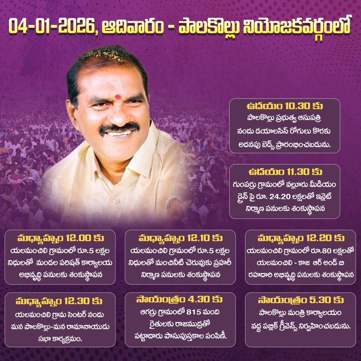 RamanaiduTDP's tweet image. #NimmalaRamaNaidu
#ministernimmla
#waterresources
#irrigation
#ManaPalakolluManaRamanaidu