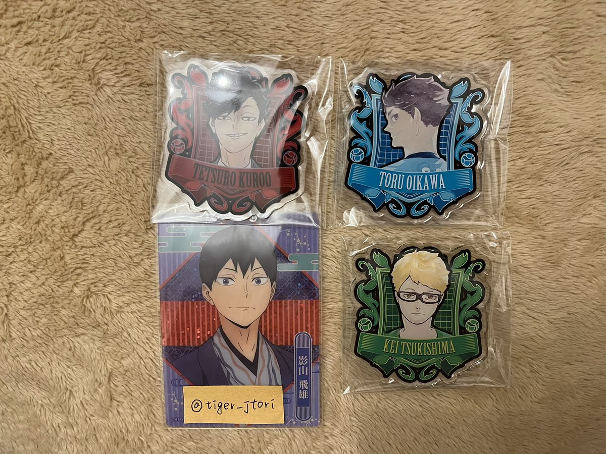 【交換】ハイキュー アクリルバッジコレクション

譲：黒尾、及川、月島
求：影山①、②

郵送でのお取引
お気軽にお声がけください🕊️