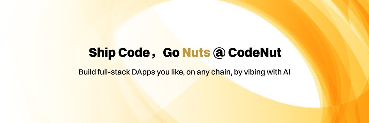 Codenutxyz's tweet photo. Codenut is proudly launched—a vibe coding tool designed specifically for crypto developers.  

Using only natural language.  

Develop an app, deploy it to your community, monetize it on-chain, and earn revenue from your creations—no programming skills required. https://t.co/kfPB1ldLsQ