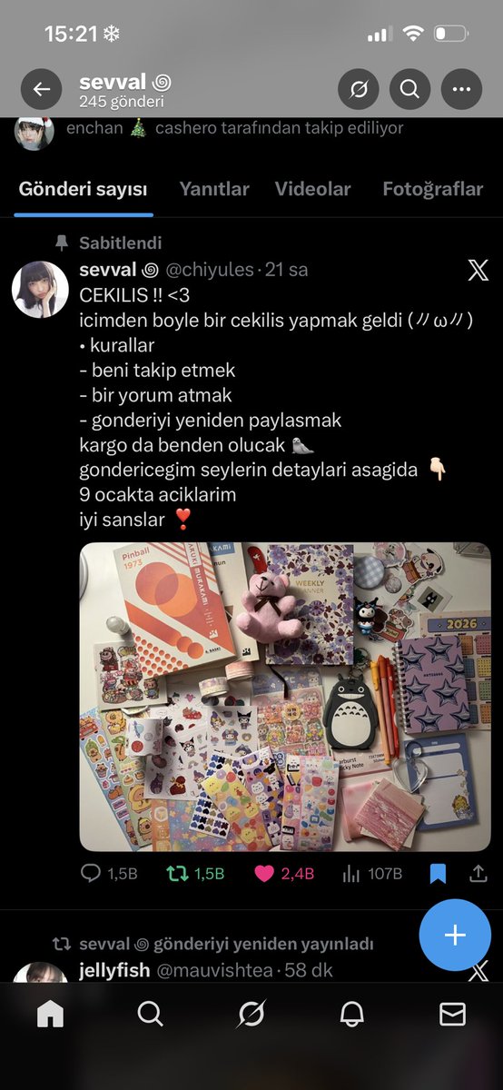 tdoongll's tweet photo. @chiyules çekiliş için thankss https://t.co/FL5ZvKzf06