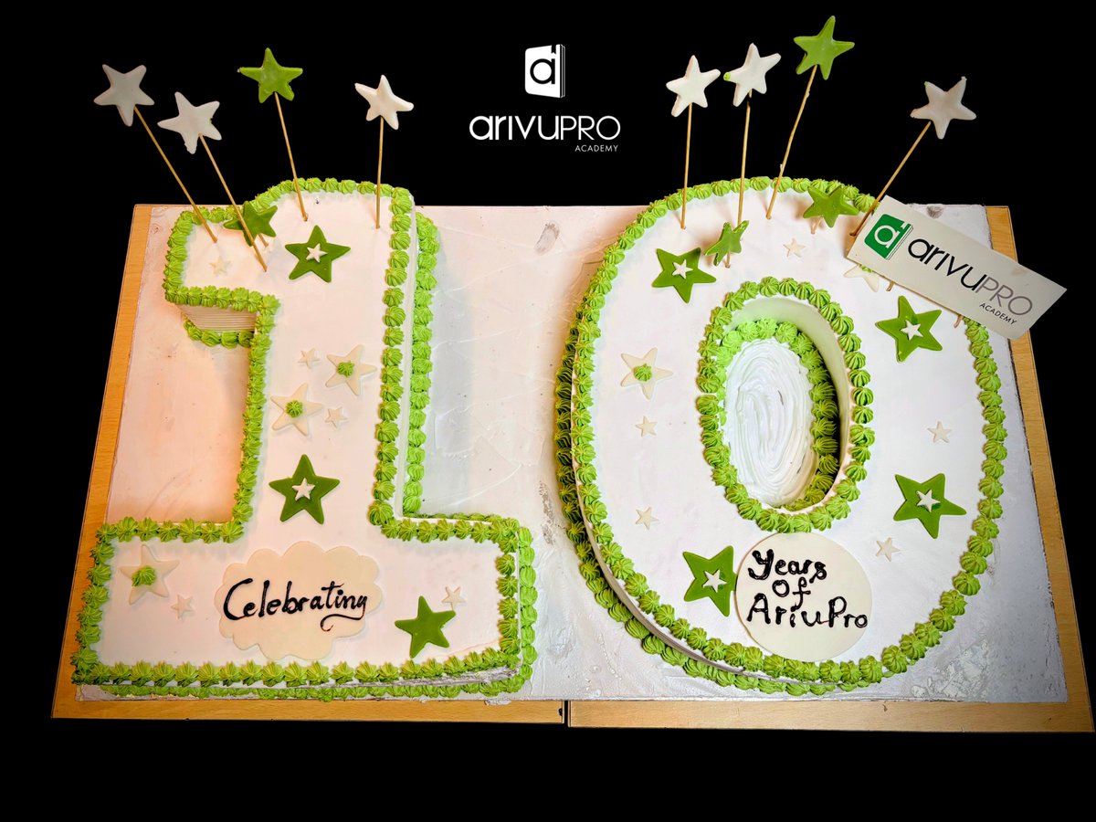 ArivuPro's tweet photo. A sweet moment to celebrate a decade of success 💥

Grateful for everyone who’s been part of this journey - this celebration belongs to you 💚

Celebrating 10 Years of ArivuPro 🎖️ 

#10yearsofarivupro #arivuproacademy #learnwitharivupro #cakecutting #milestonecelebration https://t.co/Zf1vRBeCGe