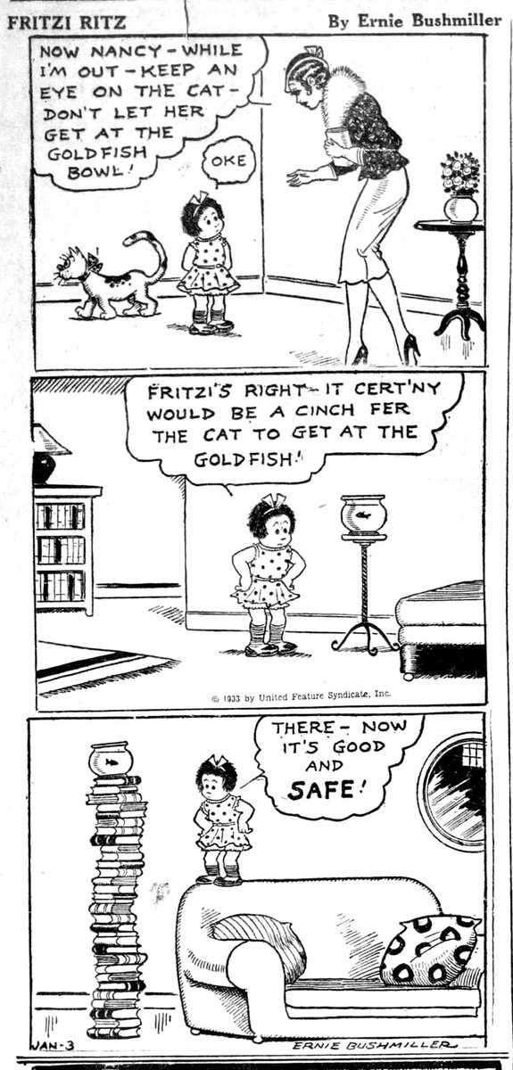 Nancy Comics by Ernie Bushmiller tweet media