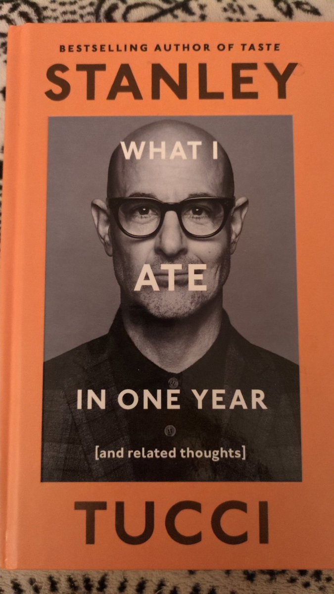 chrisberry992's tweet photo. @StanleyTucci_o finished what I ate in one year yesterday, took a year to read, read the diary day on the corresponding day in 2025. Loved it! https://t.co/VQPy9zhVO1