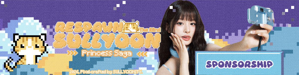 SULLYOONlTY's tweet image. Press, start! 🕹️ Calling all pixel-hearted 𝗥𝗲𝘀𝗽𝗮𝘄𝗻 𝗦𝘂𝗹𝗹𝘆𝗼𝗼𝗻: 𝗧𝗵𝗲 𝟮𝟮𝗻𝗱 𝗣𝗶𝘅𝗲𝗹 𝗣𝗿𝗶𝗻𝗰𝗲𝘀𝘀 𝗦𝗮𝗴𝗮 to be amazing stage backers through (s.id/SponsorSULYOON…) with the princess awaits your presence until January 18th 2026. Don’t miss it!