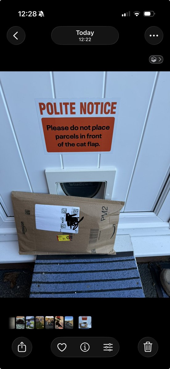 SteffiiSargent's tweet photo. @AmazonUK why does this keep happening?! Could it be any clearer. The fact we had to get the sign is ridiculous enough, but for it to keep happening is just beyond belief. It seems complaining via your complaints procedure gets me nowhere as I’ve done it numerous times now. https://t.co/BGVVz2bom3