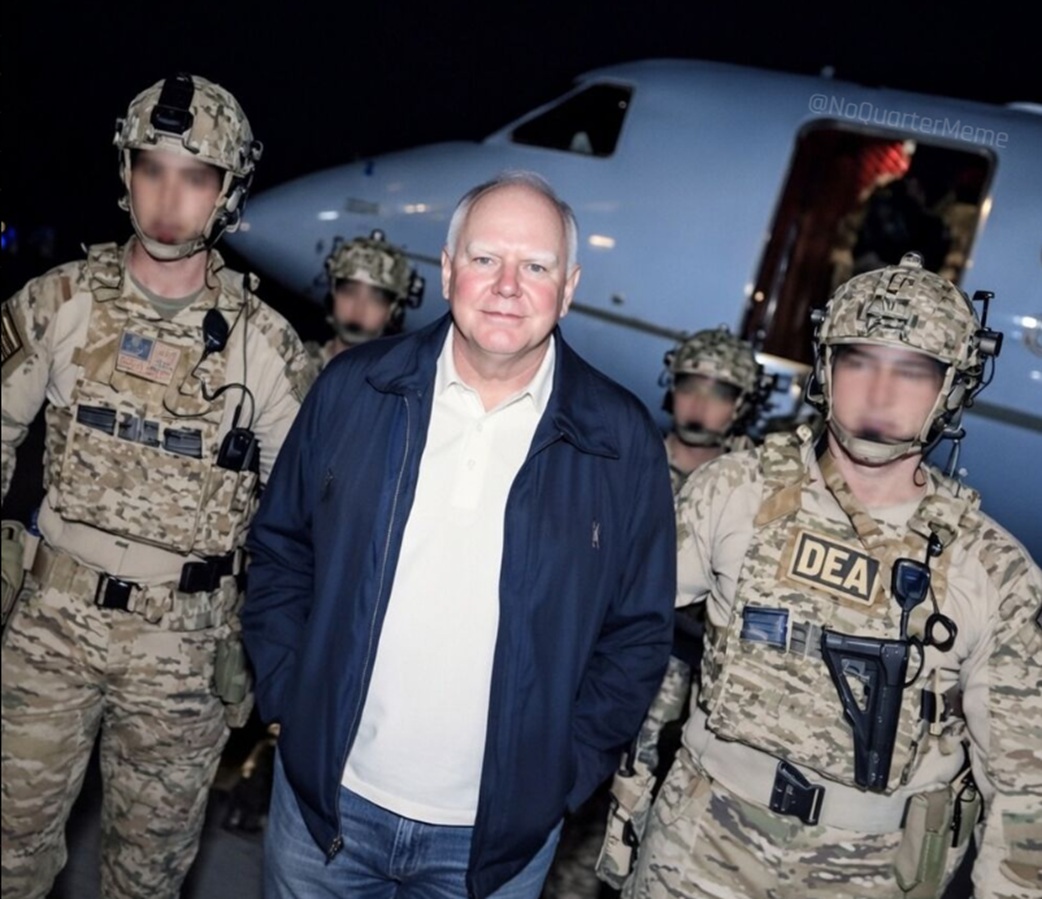 If we can attack Venezuela and capture Maduro overnight, why can't we arrest Tim Walz next? 🤔