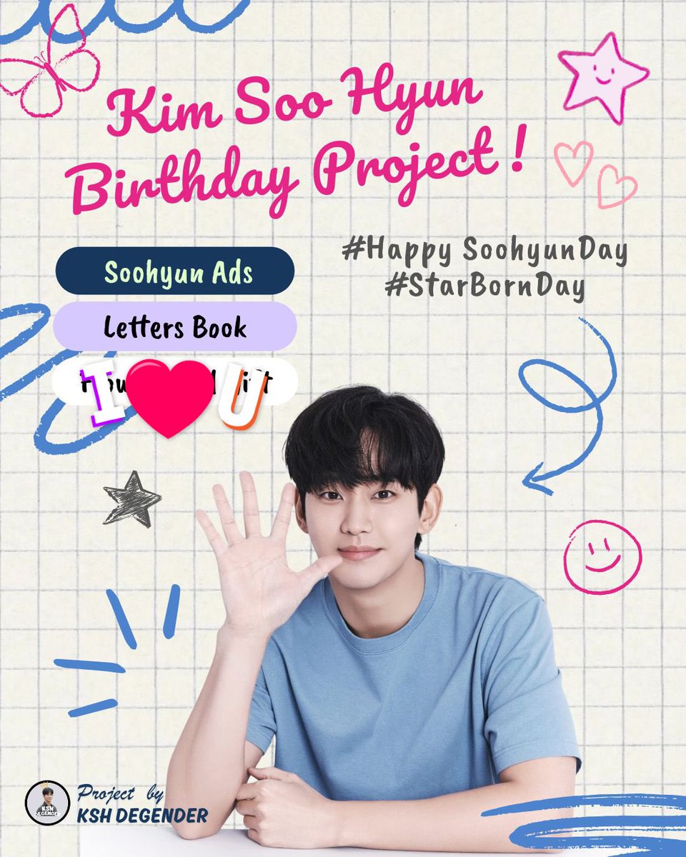Kshdegender's tweet photo. Hello Kim Soo Hyun fans 👋🏻

We’d like to share information about our upcoming project for Soohyun’s birthday.
We know that all fans around the world are preparing beautiful gifts for his special day. Therefore, let’s divide our roles and show our support together for him. 

This time, KSH Degender will preparing and planning to Soohyun ads waving Seoul, so the world can see that he’s still deeply loved and sincerely awaited.
In addition, knowing Soohyun’s fondness for writing letters, we will also create a letter fanbook, filled with love letters and birthday wishes from fans.

So, for you all who would like to participate, please submit your support through the link below 👇🏻
https://t.co/A3Lm0jnahC

Let’s make that day truly unforgettable, beyond measure, louder greater than usual because February 16 will forever belong to #SoohyunDay No matter what tries to disturb or shake him, it will irrelevant and never make any difference.

#WeStandWithKimSooHyun