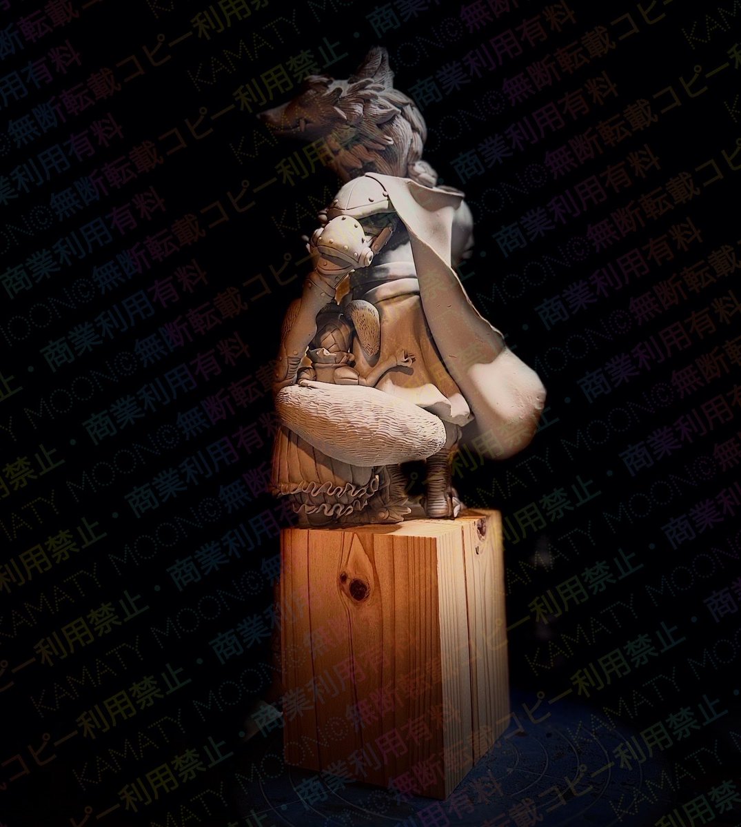 The Azure Moonshadow Knight 姫を守る蒼き月影の騎士 仕事初め造形中