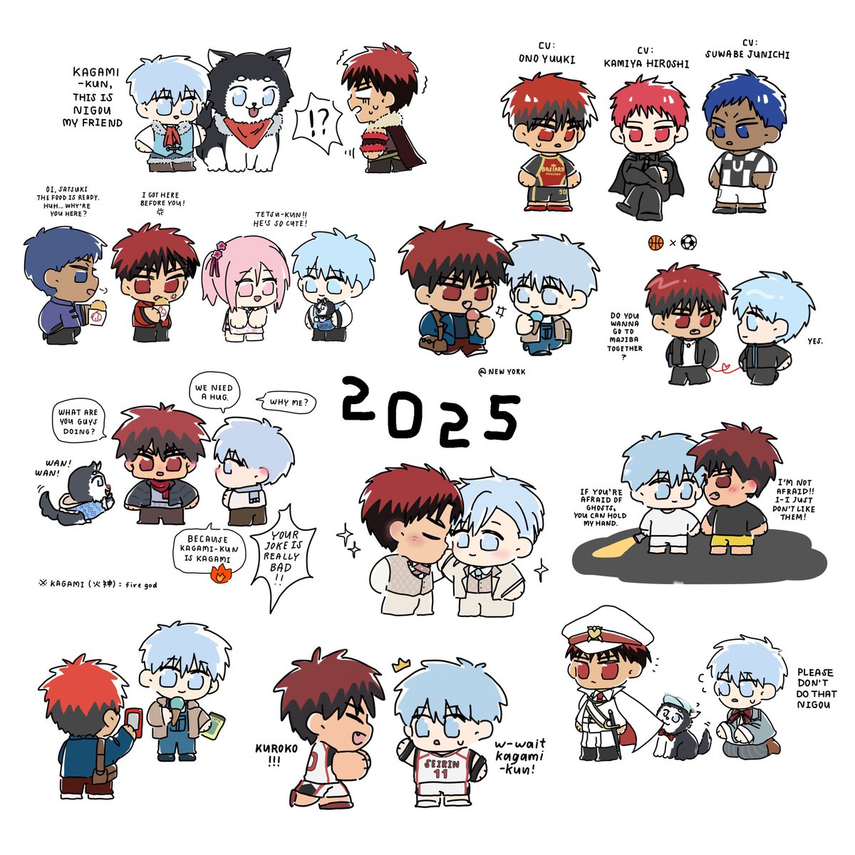 i wanna draw other seirin members but all i drew was kagakuro, kagakuro, and kagakuro