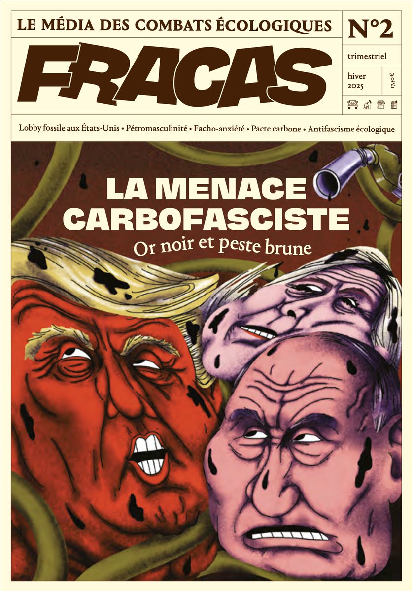 Les frappes américaines contre le Venezuela et la capture de Nicolás Maduro constitue une nouvelle étape dans l'extension sinistre de la tache carbofasciste.

Nous en décrivions les rouages et les prédations il y a un an, dans notre numéro spécial « Or noir et peste brune » ⤵️