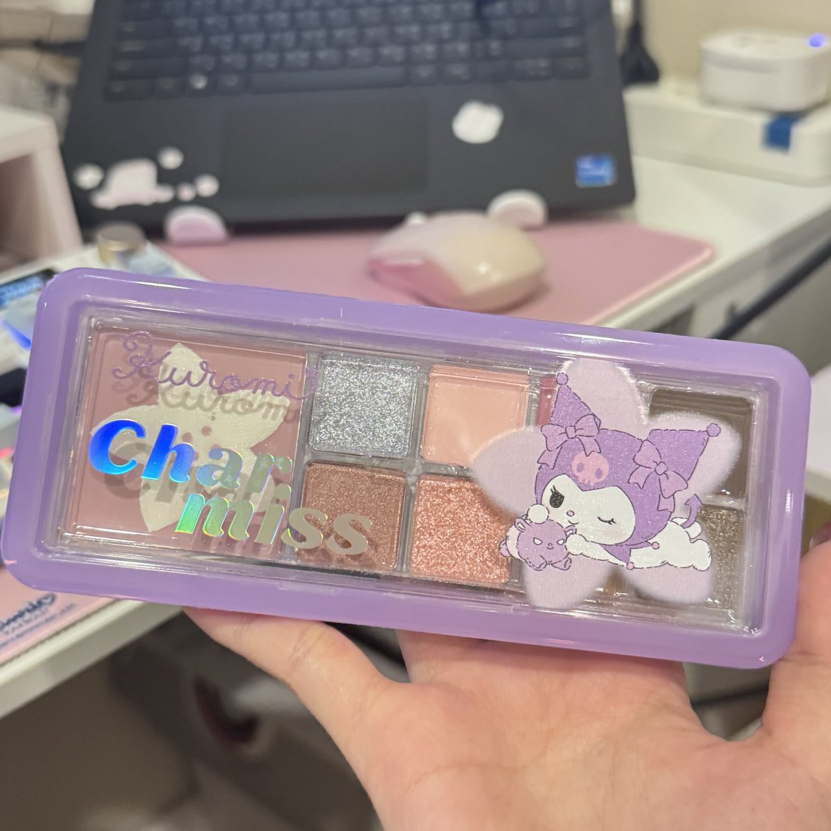 minminaday's tweet photo. ส่งต่อ charmiss call kuromi มือ1 ทั้งหมด
1อายแชโดว์ 350฿
2คุชชั่นเบอร์02 350฿
3ลิปกลอส 180฿
4บลัชออน 180฿
ค่าส่ง 45 เหมาๆ
#charmis #ส่งต่อเครื่องสำอาง https://t.co/JDc4dN189n