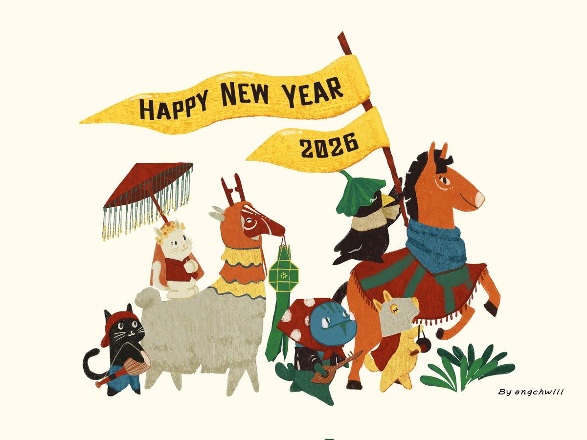 HNYม้าฮิ 2026 ka🌈🎉
น้องมอมกับพี่โตพาเพื่อน ๆ มาเดินพาเหรดล่ะ ปีนี้ก็ขอให้เป็นปีที่ดีสำหรับทุกคนนะ!

(เราย้ายไปลงงานในไอจี/บลูสกาย/tiktok แล้วนะคะ ใน x จะเอาไว้ลงรูปเล็กๆหรือrecapแทน)