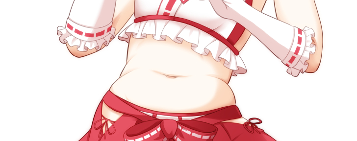 さくらみこ 「思った感じのおなかが描けたので、新年早々縁起が良い。 この方向性を推したい。」|折原@ISF10 F-22のイラスト