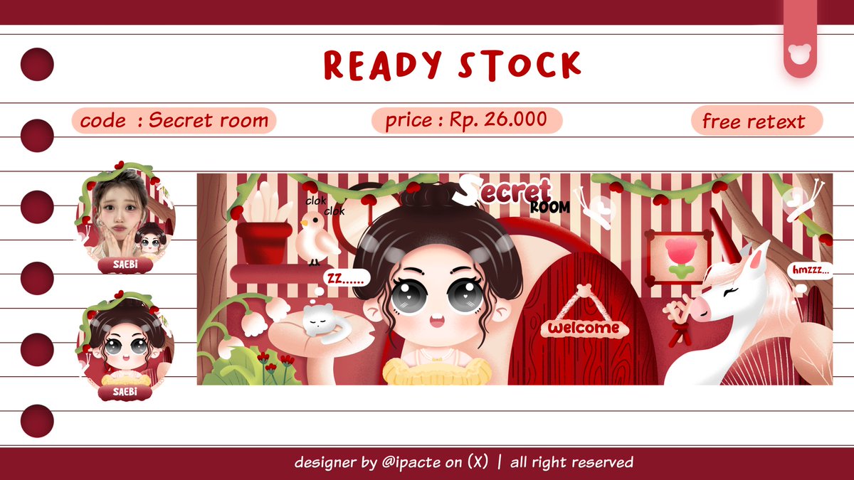 ipacte's tweet image. Help repost? Timaaci🫶🏻🩷

Aloo teman timun👋🏻 layout baruku 'Secret Room' akan OPTIP (OPen TItiPan)🙂‍↕️ bisa langsung isi from dari rep kolom optip di bawah atau melalui dm apipa yaaa! Dan tiga layout ini ufs ia. Price on pict🛍

#zonauang