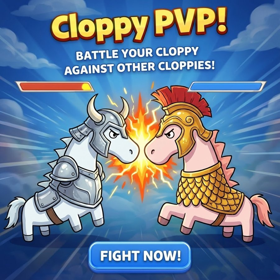 CloppySol's tweet image. 🚨 Cloppy PVP is coming 🚨

Your Cloppy

Their Cloppy

One arena

We’re building head-to-head Cloppy battles

Train yours Match up Win

$Cloppy

8SNfHtZUyQTmzE9xZd5K1hRsS1jCpfLg11qhGmCppump