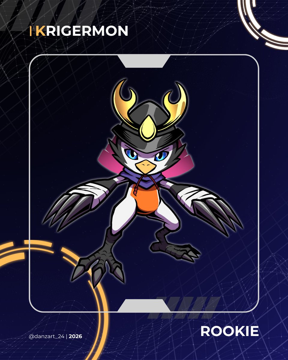 danzart_24's tweet image. My first Digifake in 2026
Krigermon ✨️✨️✨️
I planned to create more Digifake this year, my goal for this year is to create my own Digiverse 😎
I hope everything goes well and i able to achieve it.
#Digimon #digimonfanart #digomonart #digimonworld #digimonoc