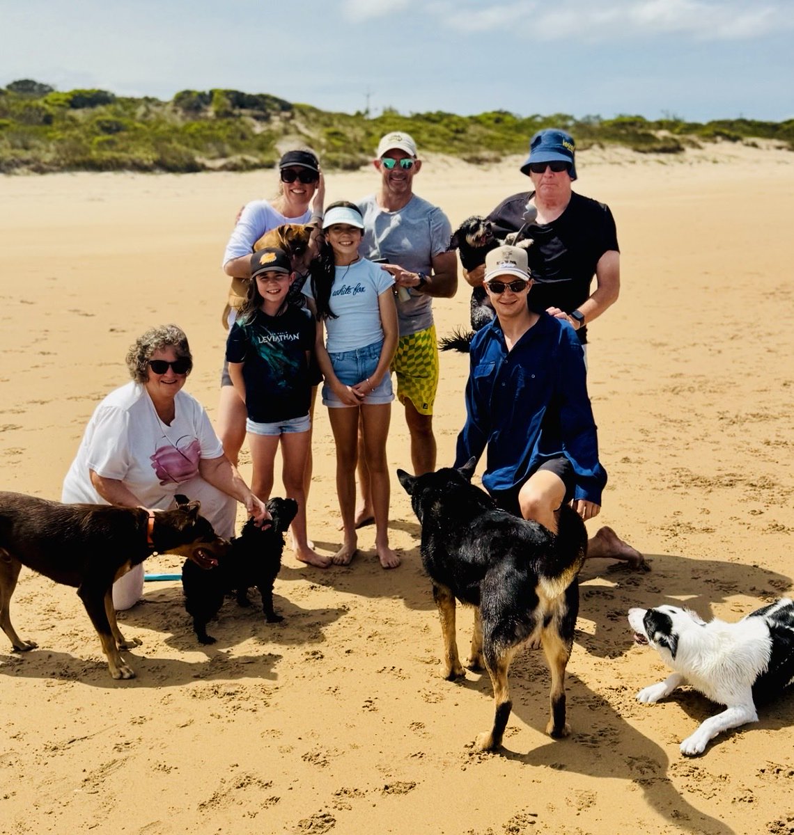 Great to catch up with some of our children &amp; grandchildren on the #NSWSouhCoast - plus our adorable pups 🐶 🐕