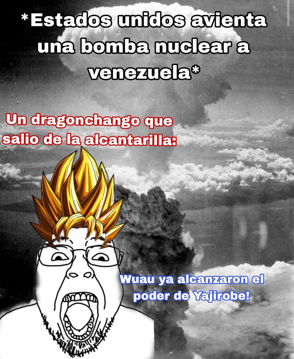 DannyRb95147705's tweet photo. Ay wey dragón ball 🦍🦍 ay virgencita dragón ball es lo mejor

#MaduroCae #Venezuela #humor https://t.co/W6ZWoyBBNt
