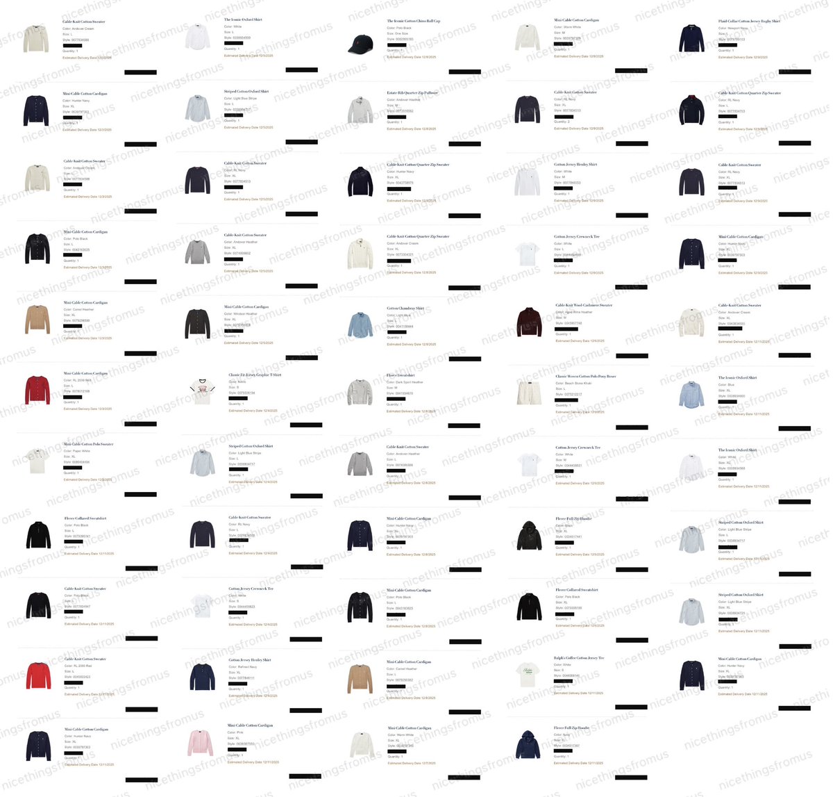 nthingsfromUS's tweet image. #nicethingsออเดอร์ หลักฐานออเดอร์ Polo Ralph Lauren 🏇 รอบ Black Friday Sale 🔥 ลดทั้งเว็บ 30% ค่า

ลงย้อนหลังเช่นกันน้า ขอบคุณลูกค้าทุกท่านมากๆเลยนะคะ🫶🏻