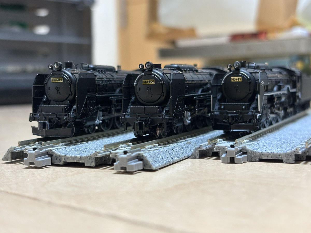 やっぱり蒸気機関車はいいな #Nゲージ #蒸気機関車 #C62 #D51