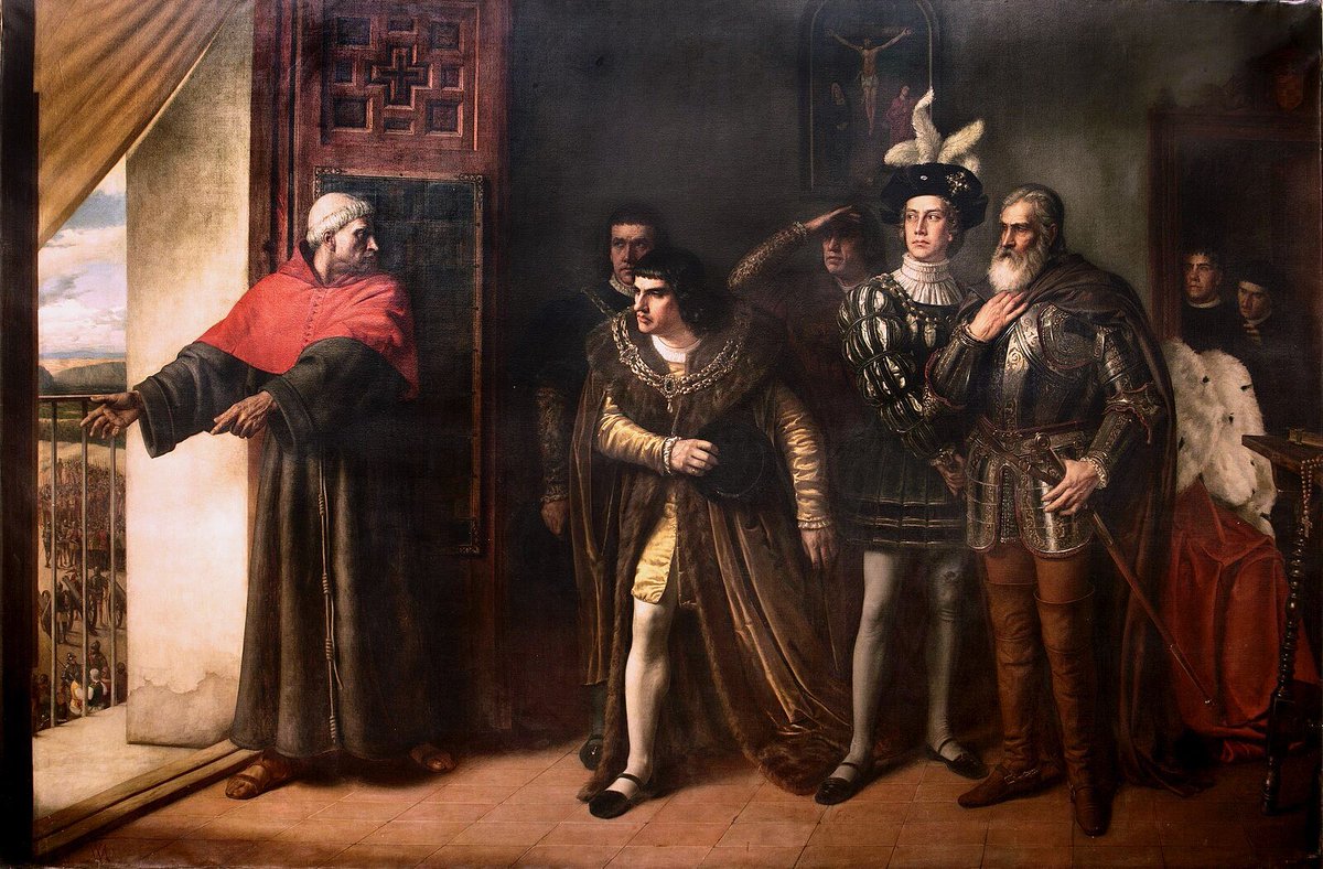 El cardenal Cisneros, ante el cuestionamiento de su autoridad por parte de la nobleza, dijo señalando unas piezas de artillería: "¡Señores, estos son mis poderes!" 

La fuerza es poder y el único derecho internacional es la fuerza.