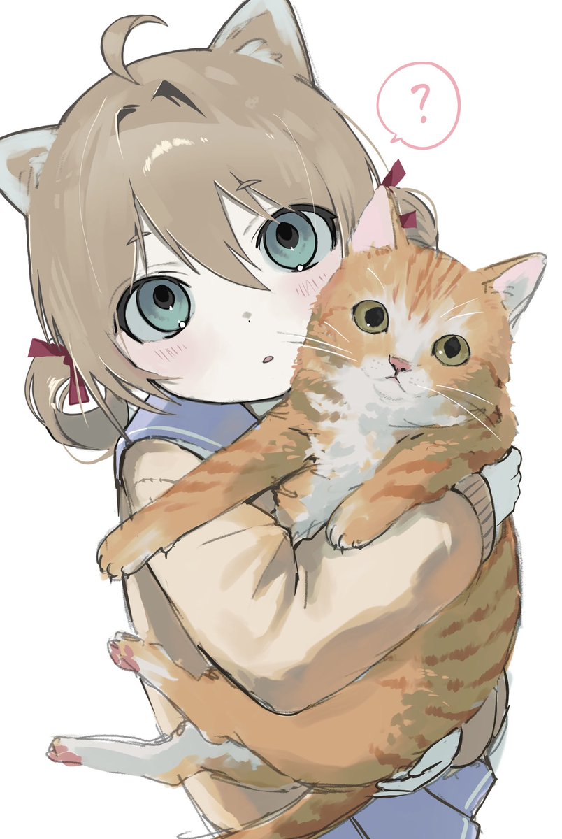 m888992l7's tweet image. #Heartheartart
neuro with the orange cat