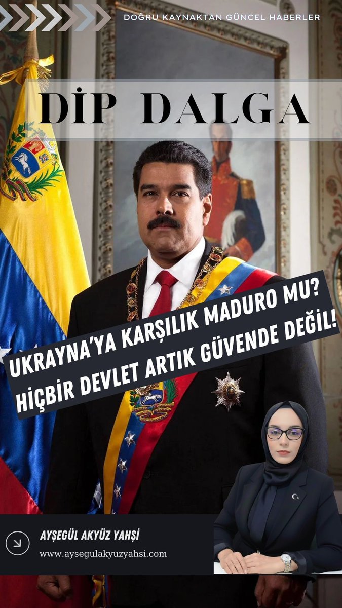 aysegulakyuz50's tweet image. 🚨 ABD-SİYONİST İŞBİRLİĞİ ➡️ RUSYA FAKTÖRÜ VE VENEZUELA DARBESİ 

​Caracas bugün tarihin gördüğü en sinsi küresel operasyonlardan birine sahne oluyor. Halkın çoğunluğunun oylarıyla seçilmiş meşru lider Nicolas Maduro, ABD’nin başını çektiği Siyonist işbirliği ve müttefik…