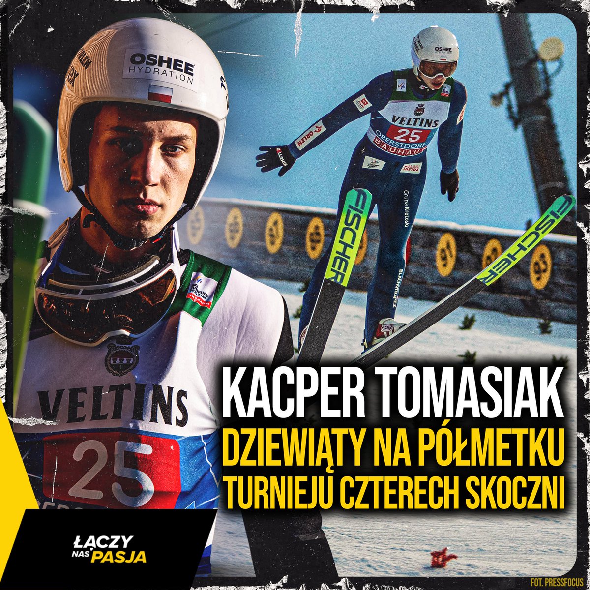 Pierwszy polski nastolatek, któremu na tym etapie udało się wejść do TOP10 #Turniej4Skoczni od czasów Kamila Stocha (2007). 😳

Utrzyma miejsce w czołowej dziesiątce #T4S? 🧐