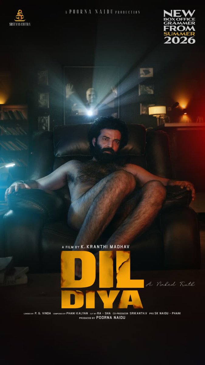 #DilDiya poster looks raw, rustic, and extremely promising. It’s been a while since we’ve seen such an honest and bold attempt in Telugu cinema. Director Kranthi Madhav is definitely cooking something special 🔥