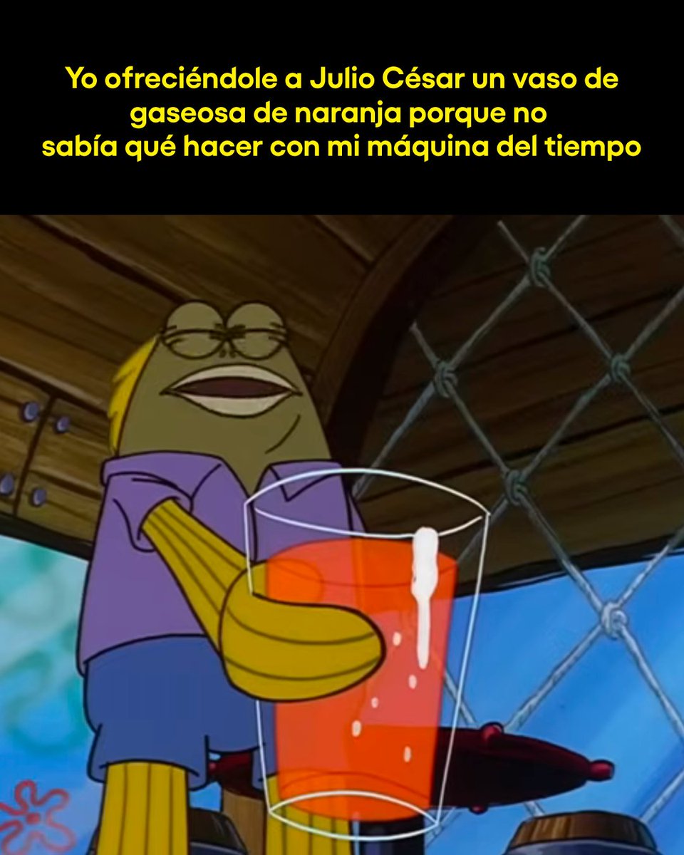 Yo sin saber qué hacer con mi máquina del tiempo 🕰️🥤
Mejor me voy directo a Pluto TV, que ahí siempre hay algo para maratonear 😎📺