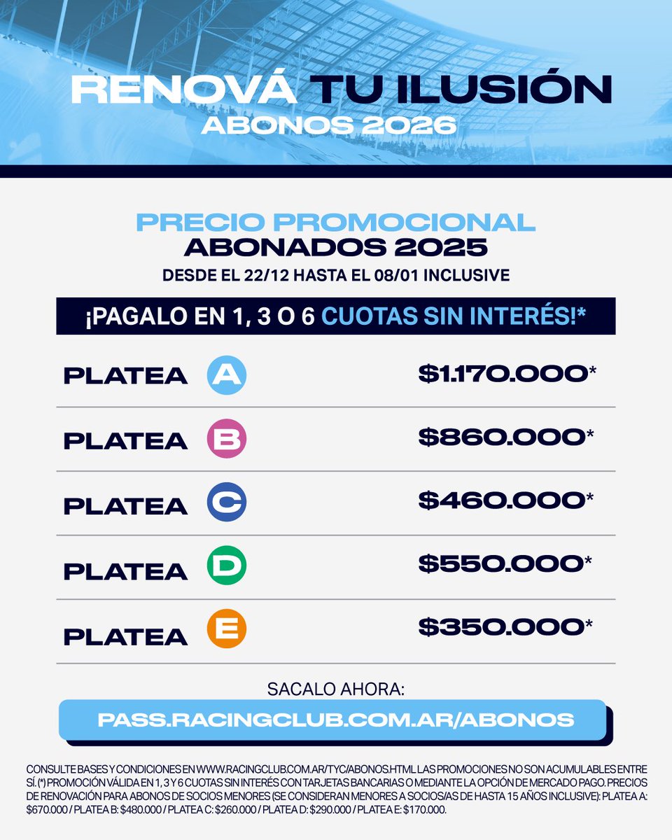 Socias/os Racing Club tweet media