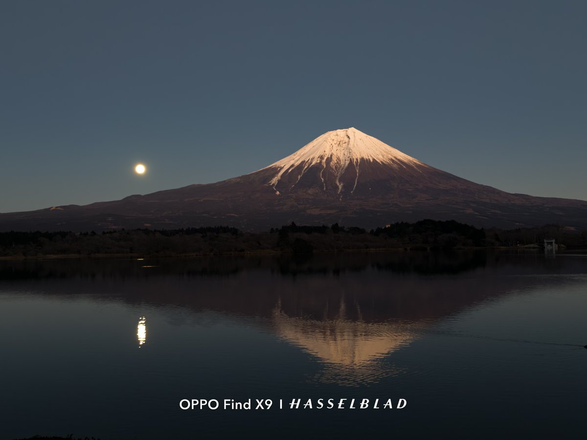 月夜の逆さ富士 Shot on OPPO Find X9 #PR